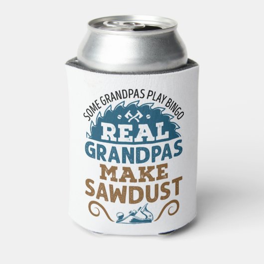 Woodworking Grandpa Real Grandpas Make Sawsel Blikjeskoeler (Blikje Achterkant)