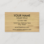 Woodworking Handyman Carpenter Wood Carving Logger Visitekaartje (Achterkant)