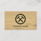 Woodworking Handyman Carpenter Wood Carving Logger Visitekaartje (Voorkant)