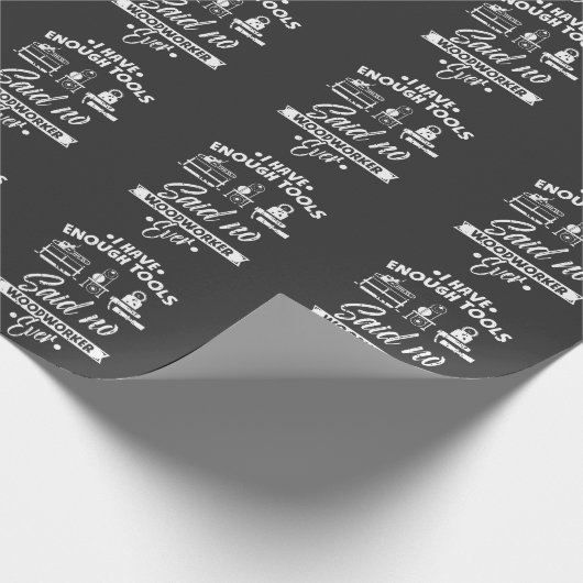 Woodworking Humor Carpender Woodworkers Tools Cadeaupapier (Hoek)