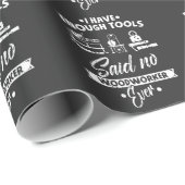 Woodworking Humor Carpender Woodworkers Tools Cadeaupapier (Rol Hoek)