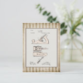  Woodworking Plane Patent Briefkaart (Staand voorkant)