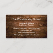 Woodworking School Visitekaartje (Voorkant)