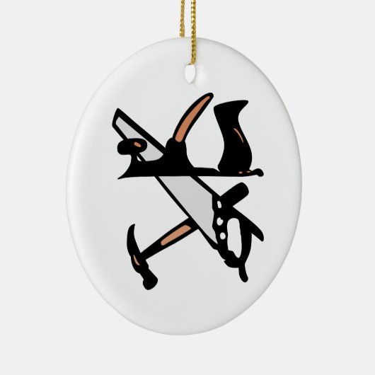 Woodworking Tools Keramisch Ornament (Rechts)