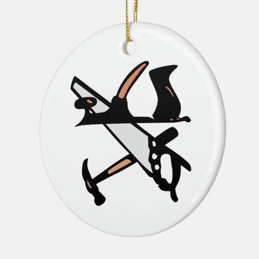 Woodworking Tools Keramisch Ornament (Links)