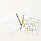 Woodworklaptop Notitieboek (Binnen)