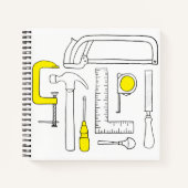 Woodworklaptop Notitieboek (Voorkant)