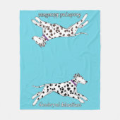 Woodwynd Dalmatians black & liver Fleece Deken (Voorkant)