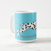 Woodwynd Dalmatians black & liver Koffiemok (Voorkant links)