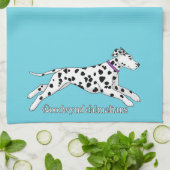 Woodwynd Dalmatians black & liver Theedoek (Gevouwen)