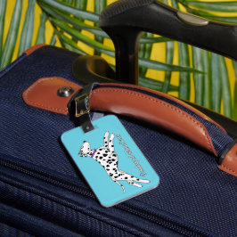 Woodwynd Dalmatiërs zwart & lever Bagagelabel