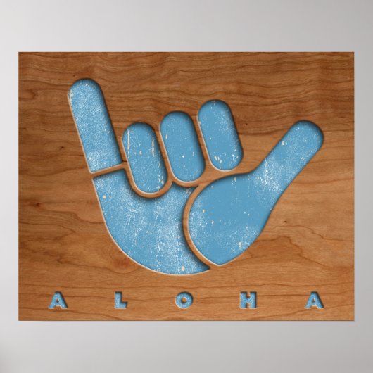 Woody Aloha Shaka Poster (Voorkant)