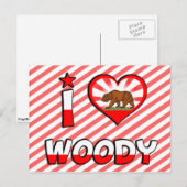 Woody, CA Briefkaart (Voorkant / Achterkant)