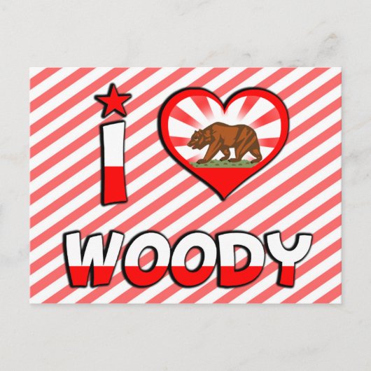 Woody, CA Briefkaart (Voorkant)