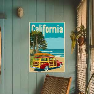  Woody California Travel Poster