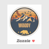 Woody, Californië Sticker (Vel)