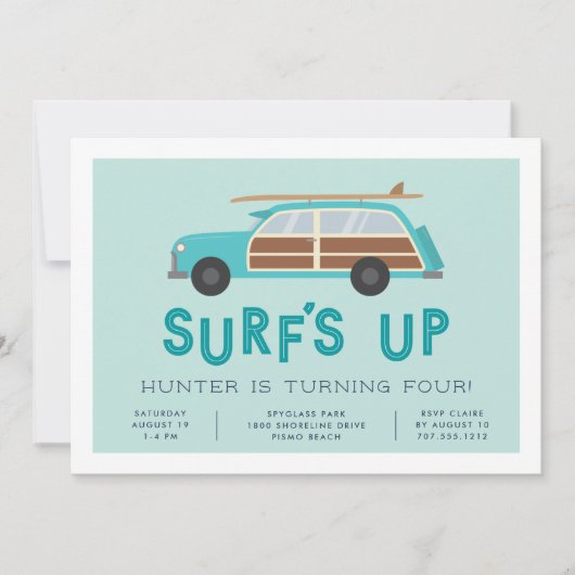 Woody Car Birthday Party - Uitnodiging (Voorkant)