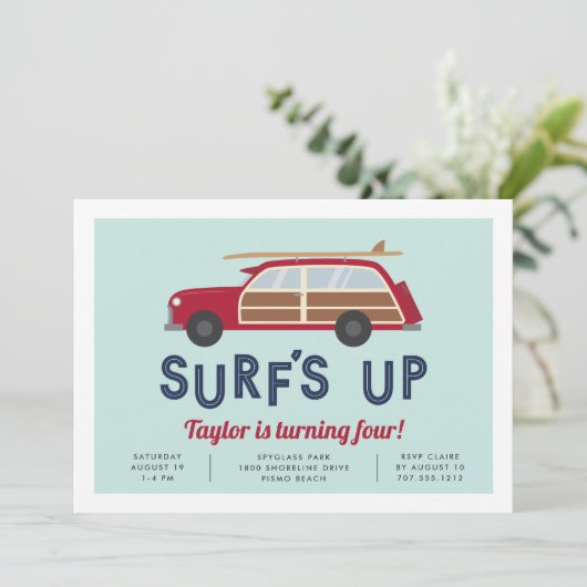  Woody Car Birthday Party - Uitnodiging (Staand voorkant)