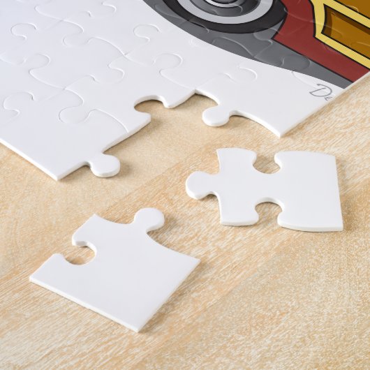 Woody Car Legpuzzel (Zijkant)