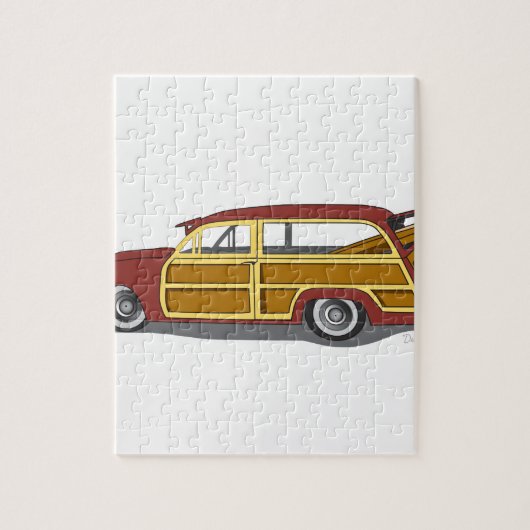 Woody Car Legpuzzel (Verticaal)