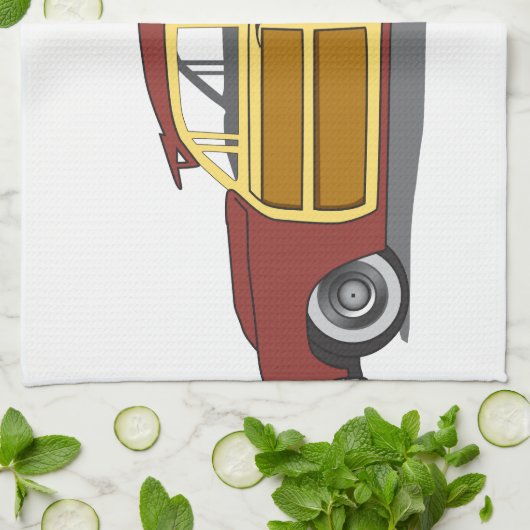 Woody Car Theedoek (Gevouwen)