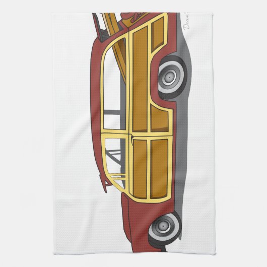 Woody Car Theedoek (Verticaal)