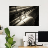 Woody Classic Car Poster Print (Thuiskantoor)