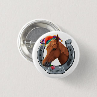 Woody de pony ronde button 3,2 cm