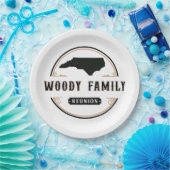 Woody logo borden papieren bordje (Feest)