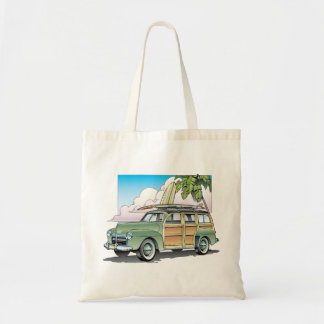 Woody met Surf Board Beach Bag Tote Bag