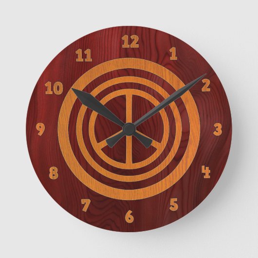 Woody Peace II Ronde Klok (Voorkant)