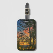 "Woody Scene" Bagagelabel (Voorkant (verticaal))