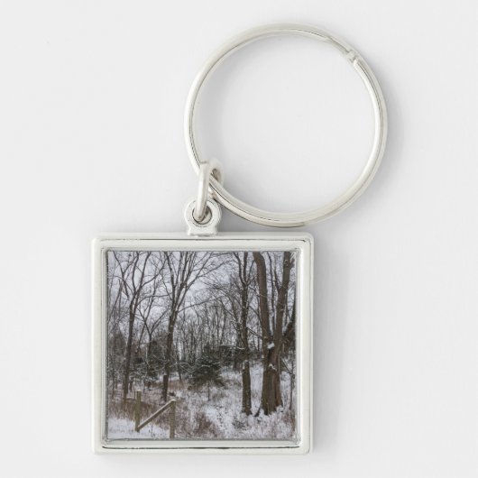Woody Snow Day Sleutelhanger (Voorkant)