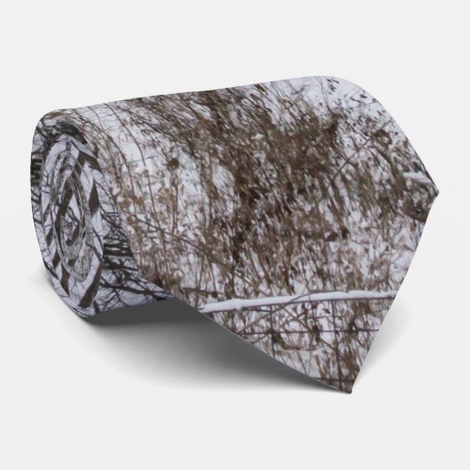 Woody Snow Day Stropdas (Opgerold)