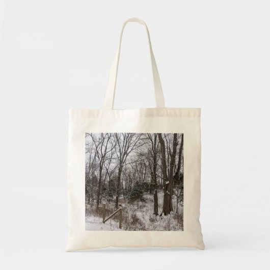 Woody Snow Day Tote Bag (Voorkant)