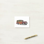 Woody Wagon Cartoon Post-it® Notes (Op bureau)