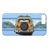 Woody Wave Hawaïaanse Surf Illustratie Case-Mate iPhone Case (Achterkant (Horizontaal))