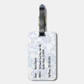 Woody Wave Hawaiian Surf Illustratie Bagagelabel (Achterkant verticaal)