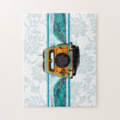 Woody Wave Hawaiian Surf Illustratie Legpuzzel (Verticaal)