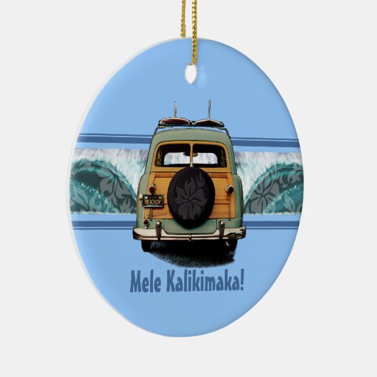 Woody Wave Surf Ornament (Rechts)