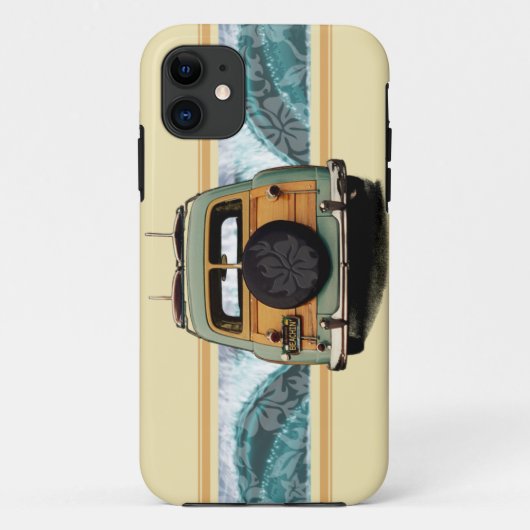 Woody Wave Surfer iPhone 5 Hoesjes (Achterkant)