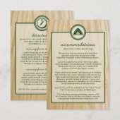 Woody Wedding & Glamping-informatiekaart Informatiekaartje (Voorkant / Achterkant)