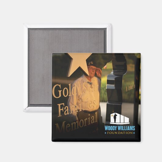 Woody Williams Saluting GSF Monument Magneet (Voorkant / Achterkant)