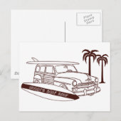 Woody's Surf Shop Briefkaart (Voorkant / Achterkant)
