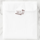 Woody's Surf Shop Ronde Sticker (Tas)