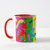 "Woof! Bark!" Colorful Dog Mug Mok (Links)