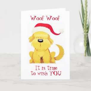 WOOF BETEKENT "ZEER MERRY CHRISTMAS" KAART