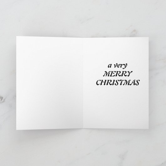 WOOF BETEKENT "ZEER VROLIJK KERSTFEEST" KAART (Binnen)