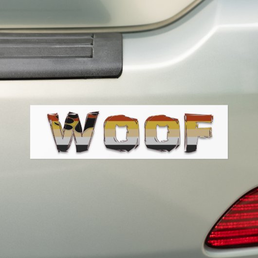 WOOF BUMPERSTICKER (Op auto)
