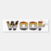 WOOF BUMPERSTICKER (Voorkant)